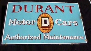 Old Gas & Oil Signs .. Durant Motor Cars