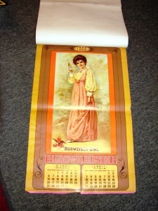 "Collectible Signs" 1966 budweiser calendar