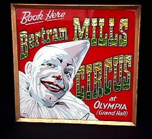 VINTAGE SIGNS // Circus clown sign