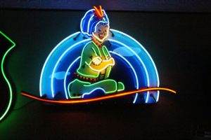 { Viintage Signs } Magic Carpet porcelain neon sign..."MY COLLECTION"