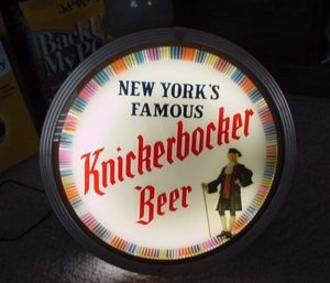 Collectible Signs Knickerbocker Beer from New York