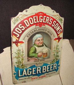 Vintage Signs JOS DOELGER'S SONS lager beer sign