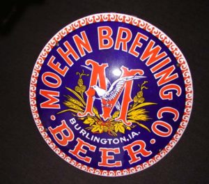 Beer porcelain sign Moehn brewing Beer, Vintage Porcelain & Tin Advertising Signs