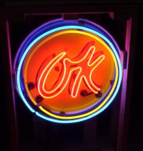 Porcelain Neon Signs OK Used Cars