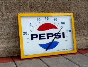 "Collectable Signs"Old Pepsi Thermometer