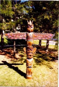 Antique Trade Signs-Totem Pole wood