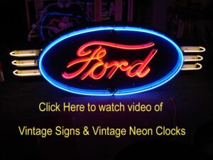 Vintage Signs , Vintage Neon Clocks