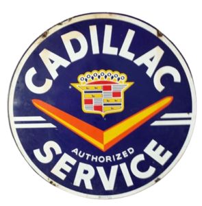 Vintage Cadillac service sign