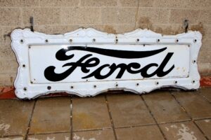Vintage very old Ford signs