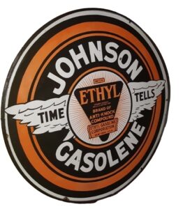 Vintage signs: Antique johnson gasolene signs