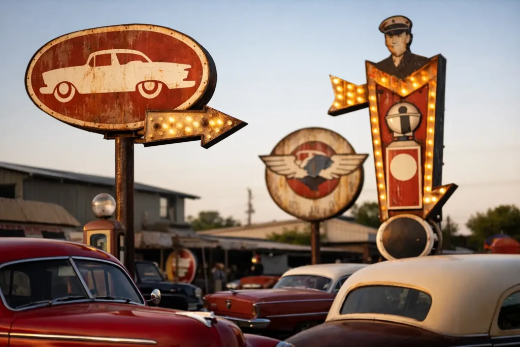 Antique Auto Dealership Signs Worth Buying
