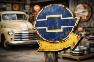 Original Chevrolet Advertising Sign Value