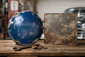 Porcelain Signs vs Tin Signs: What Matters