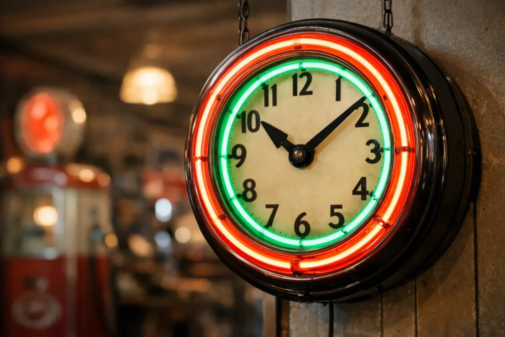 Vintage Neon Clock for Sale? Read This First