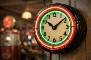 Vintage Neon Clock for Sale? Read This First