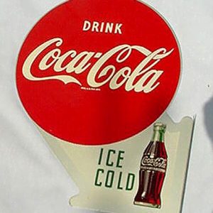 Vintage Metal Signs Coca Cola vintage flange sign 1950's