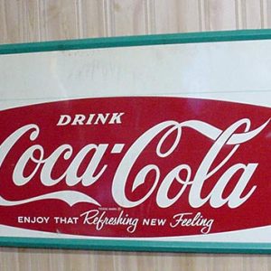 Vintage metal signs Coca Cola 1950's sign