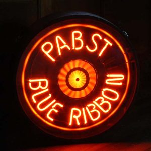 Old Beer sign Pabst Magnawhirl neon light
