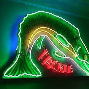 Old Porcleain Neon Signs - Tackle